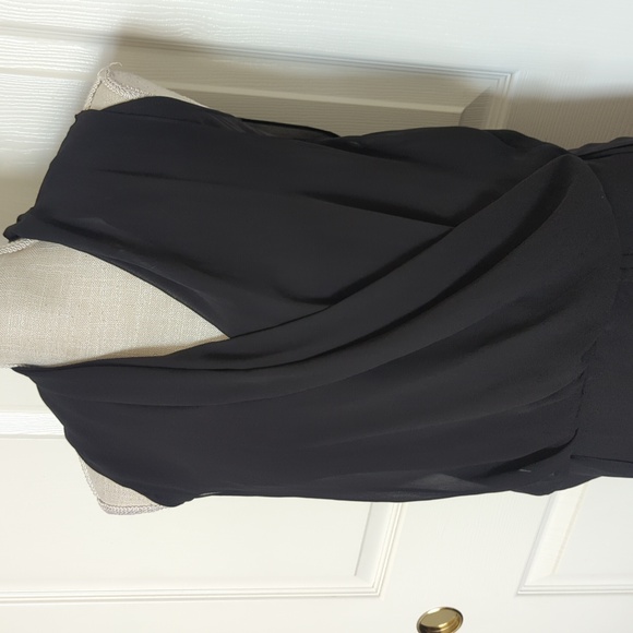 All Saints Cathea Cowl neck Black Sleeveless Dress - Picture 5 of 11